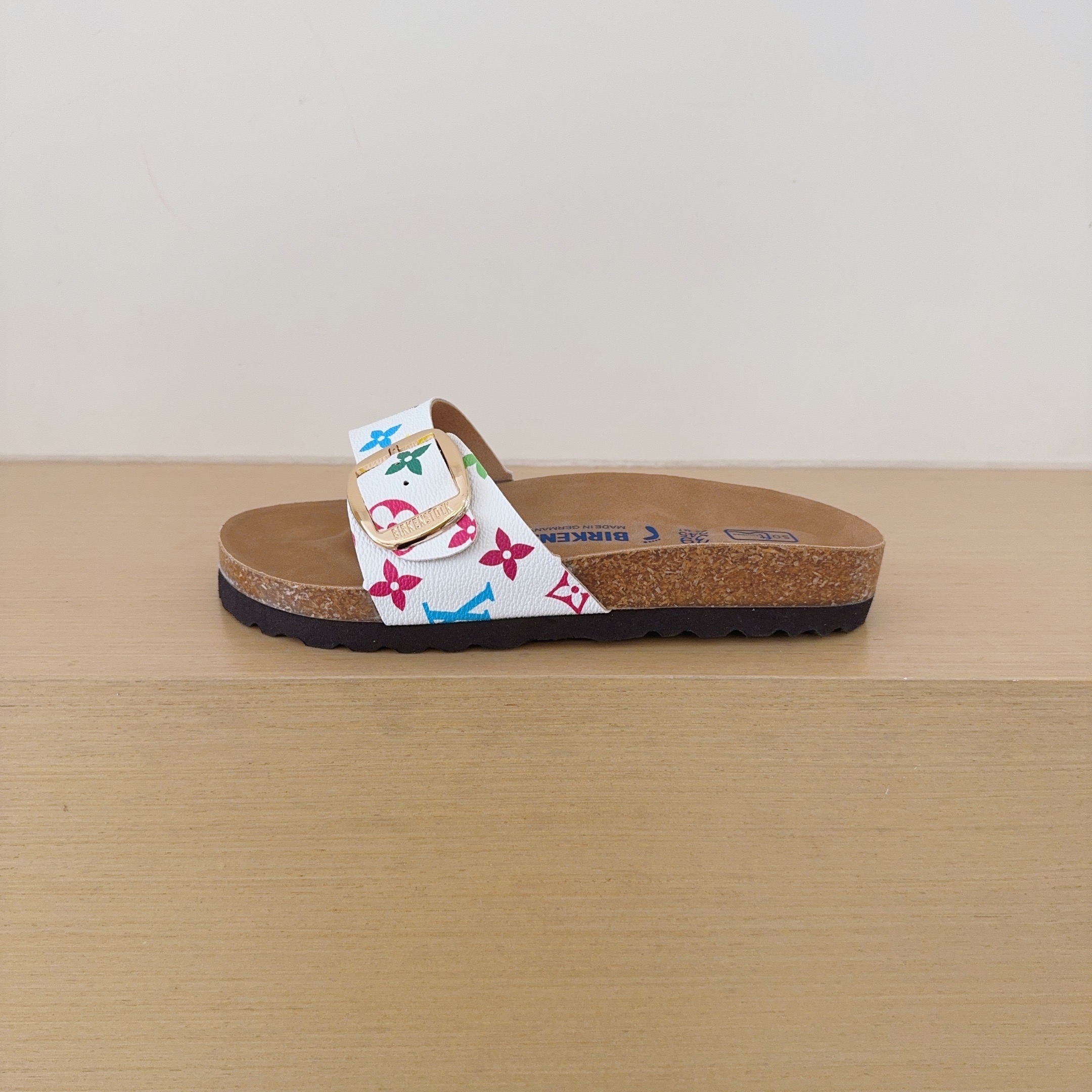 Birken-Style Big-Buckle Sandals