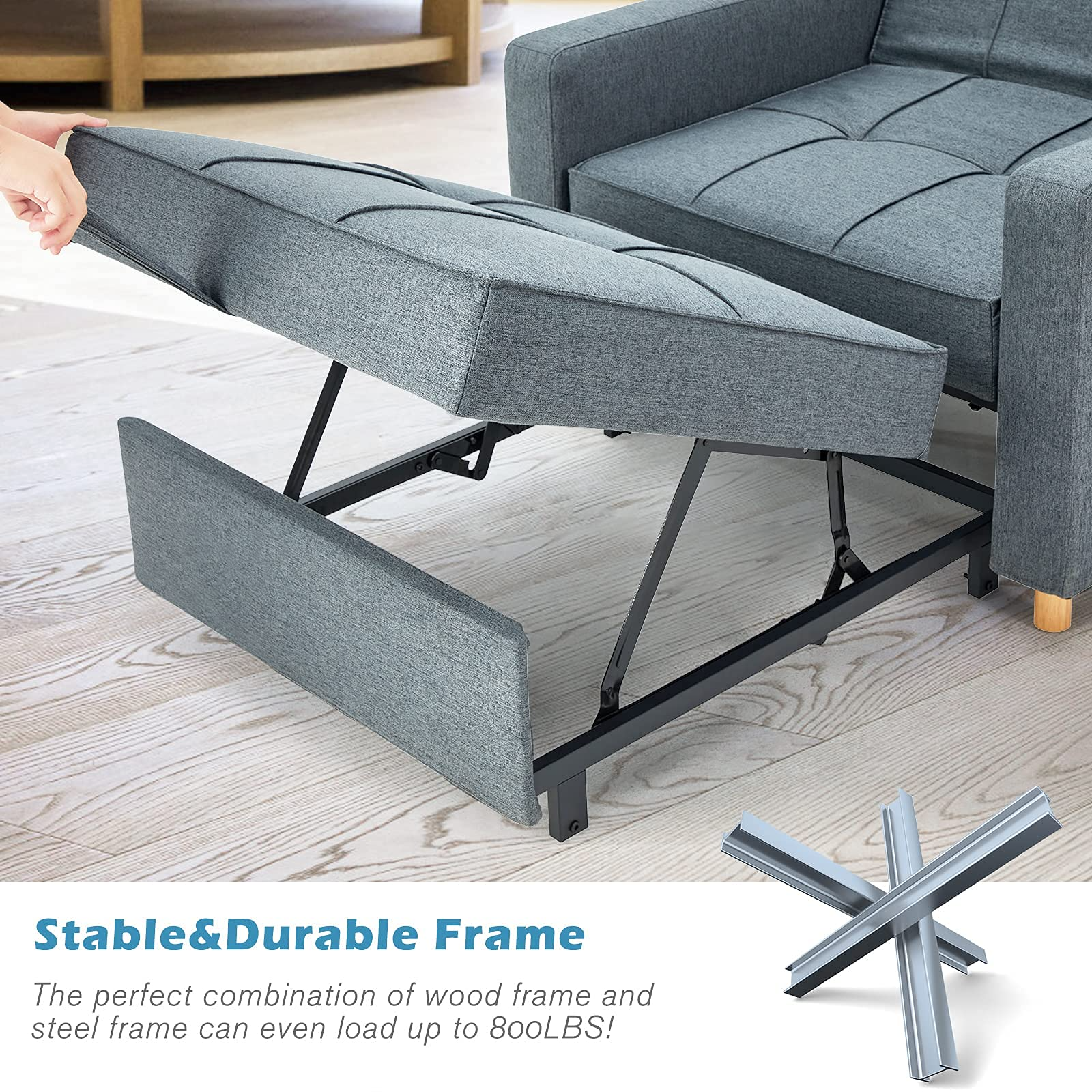3-in-1 Sofa Bed Chair