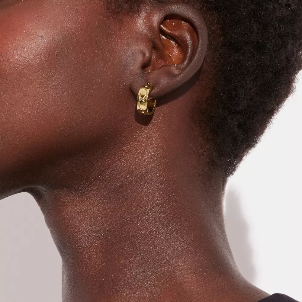 COAthtCH Signature Huggie Earrings