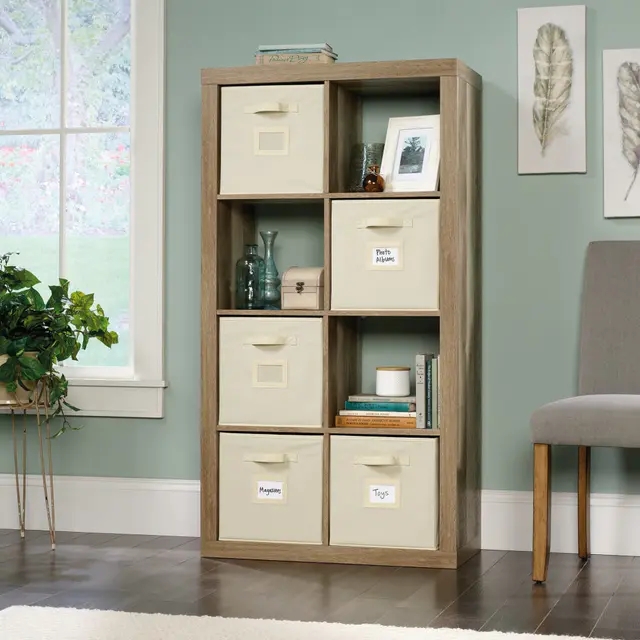 Jameson Modern 8-Cube Bookcase Organiser Storage Cabinet