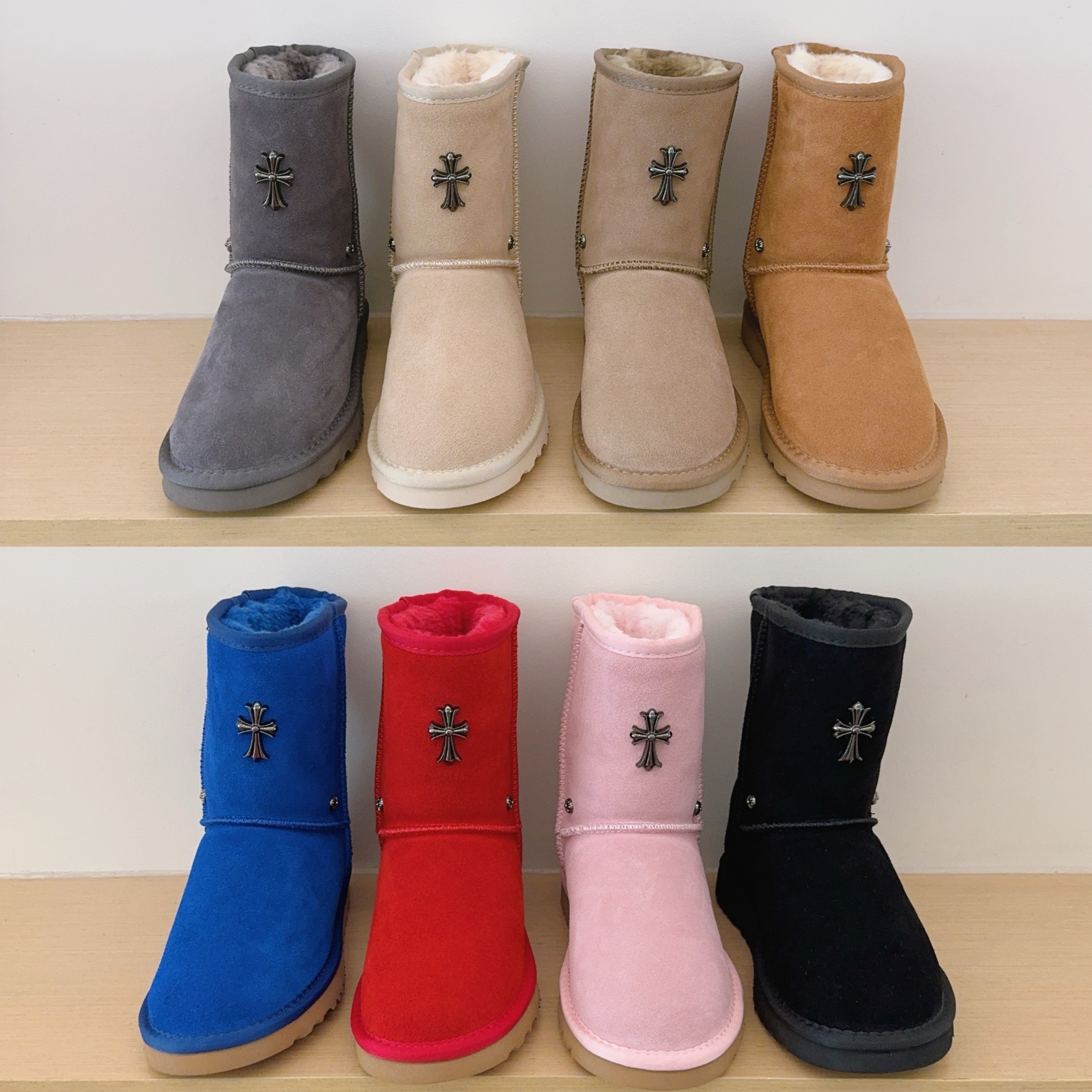 UGG Kids 5825 Mid-Calf Boots Cross Motif