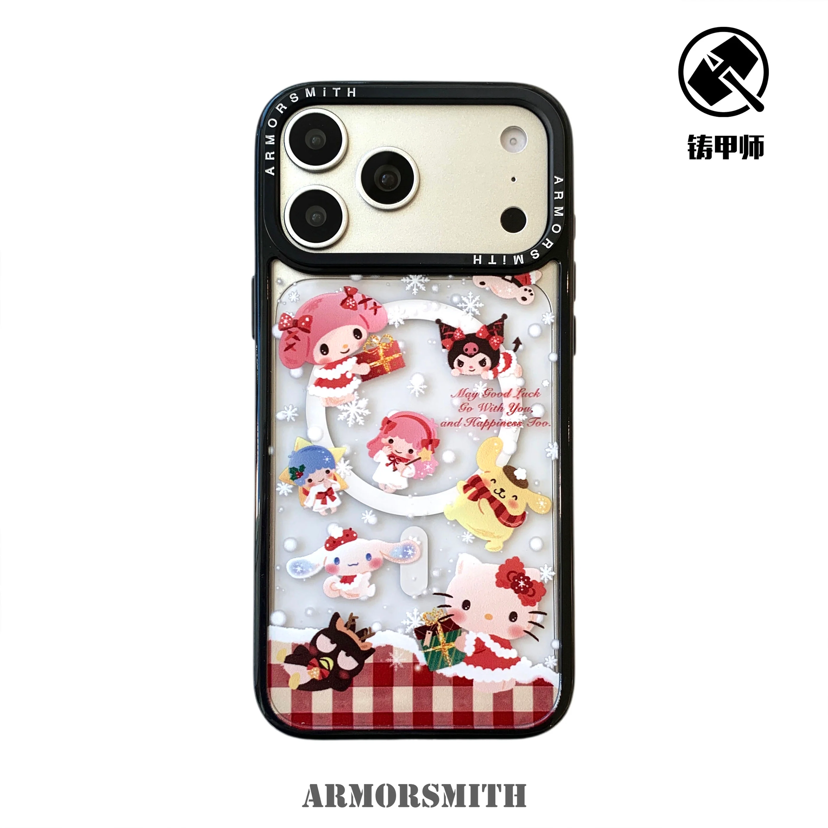 iPhone 17 Pro Max Protective Case Cartoon - back view
