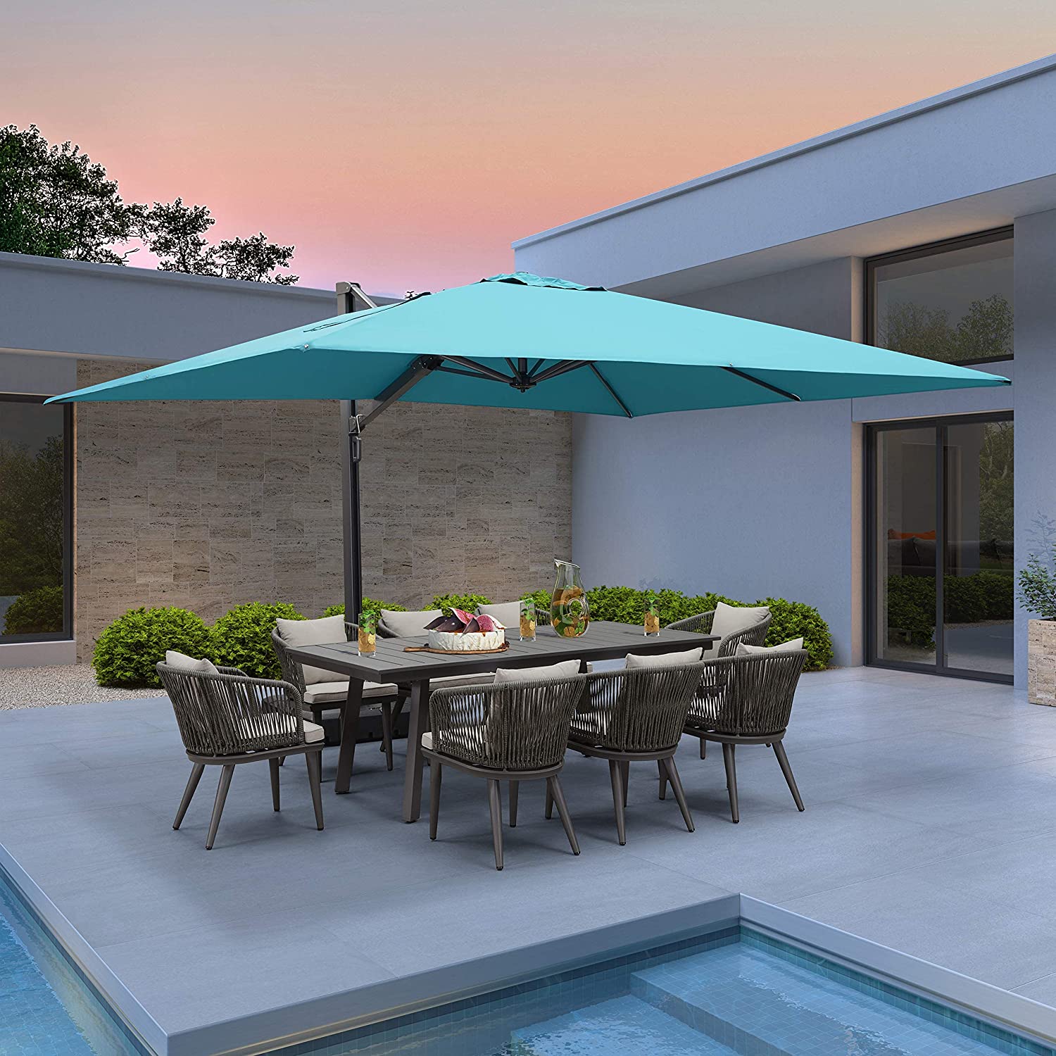 Patio Umbrella Large Aluminum Umbrella Offset Umbrella