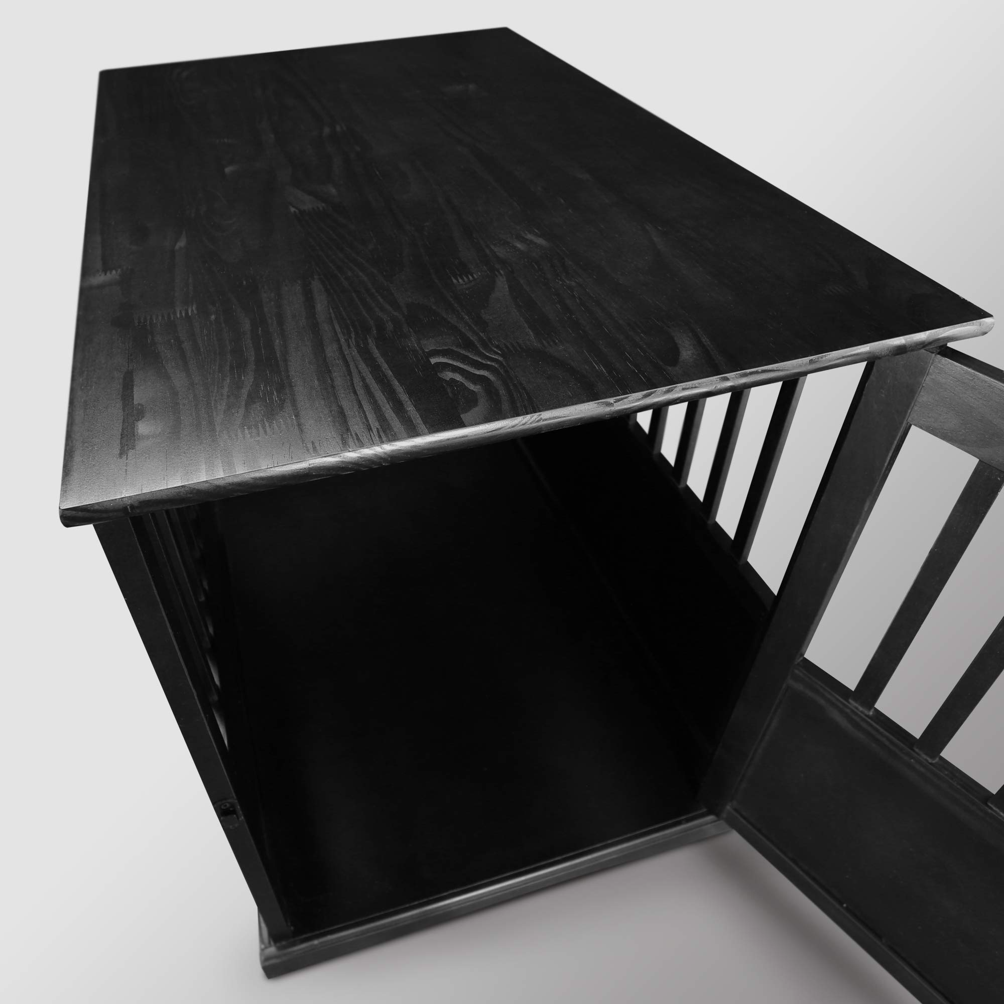 Wooden Large Pet Crate, Black