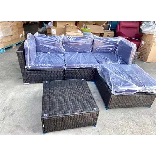 5 PATIO SET WICKER Modular Sofa