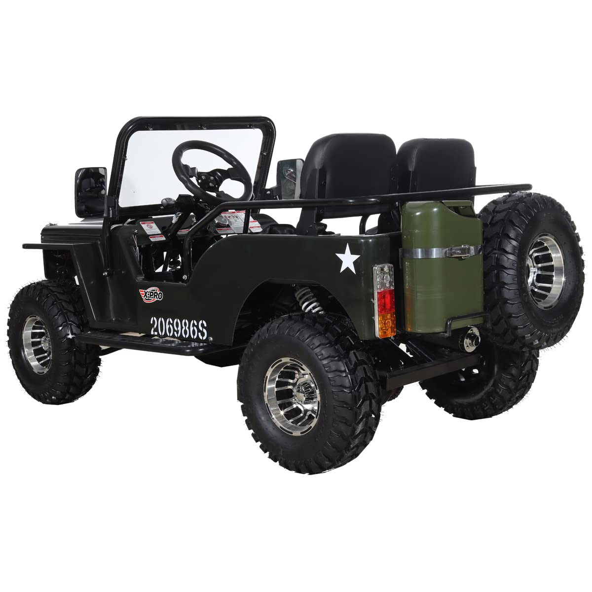 X-PRO 125cc Go Kart with 3-Speed Semi-Automatic Transmission