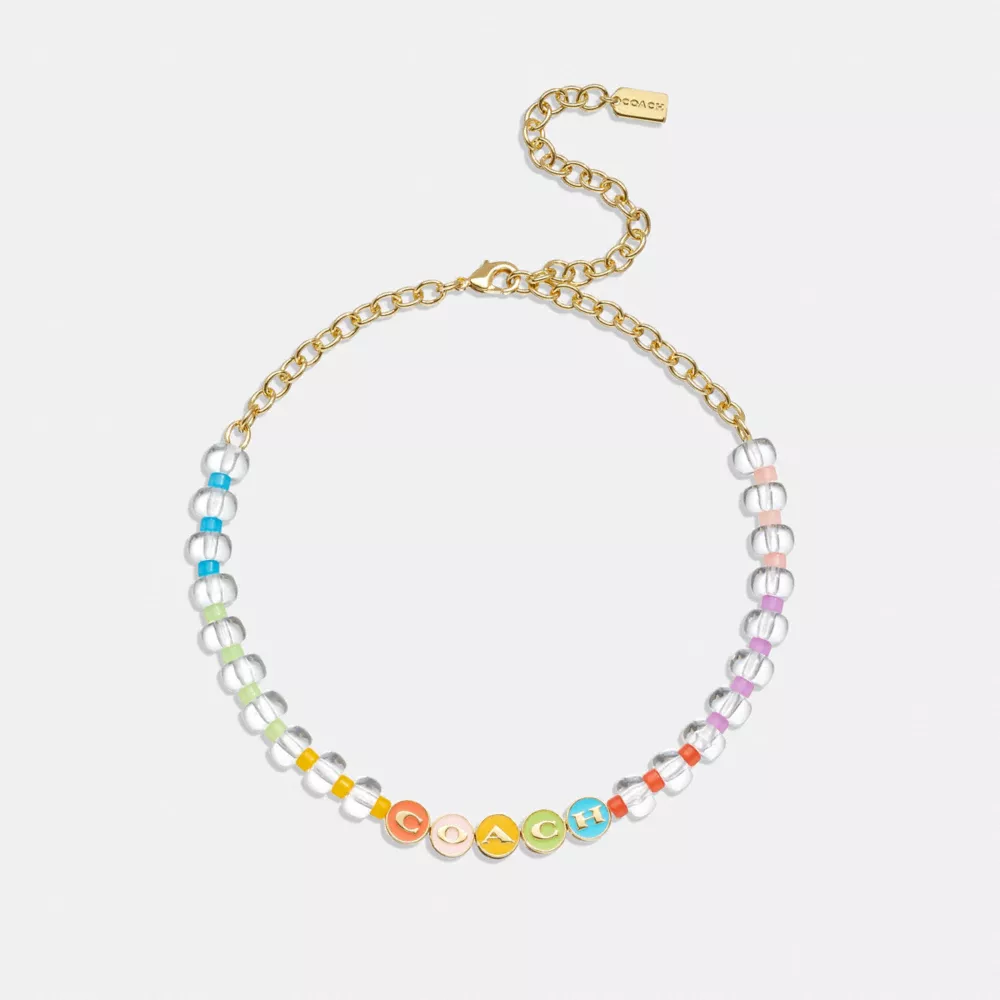 COAthtCH Enamel Beaded Choker Necklace