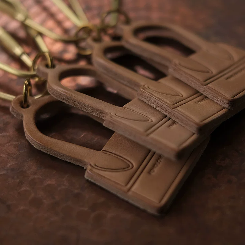 Handmade mini bag-shaped keychain
