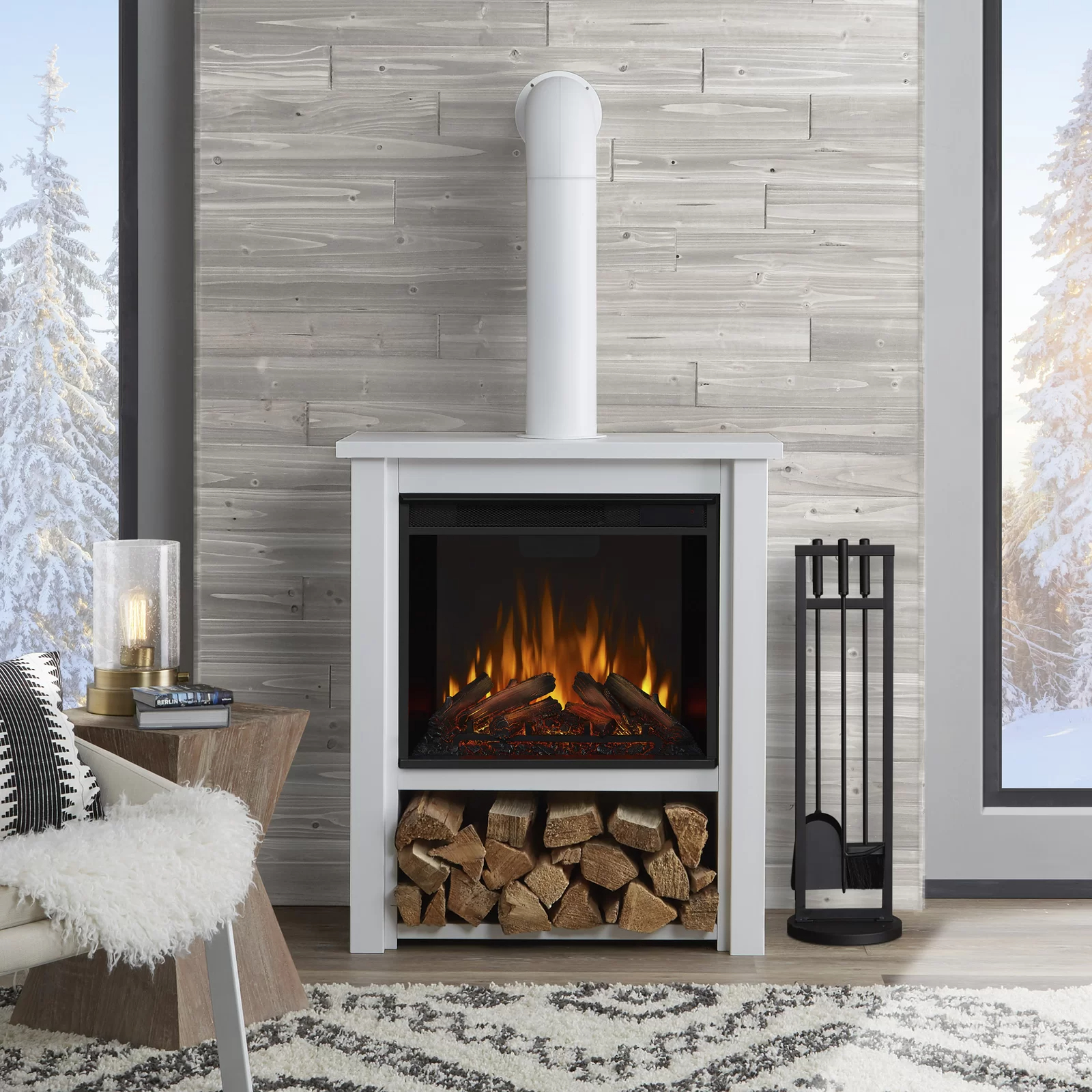Hollis Electric Fireplace by Real Flame