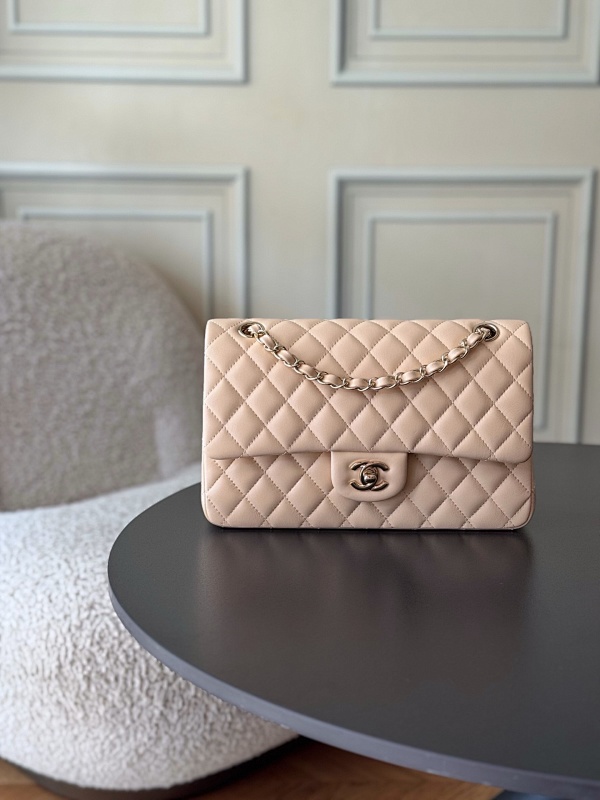 Chanel Classic Flap Bag Nude Pink