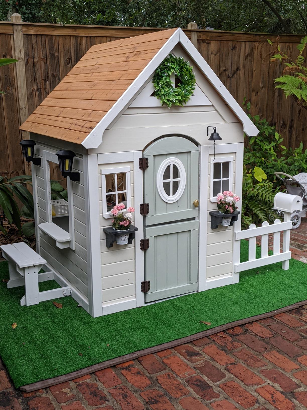 Aspen All Cedar Wooden Playhouse