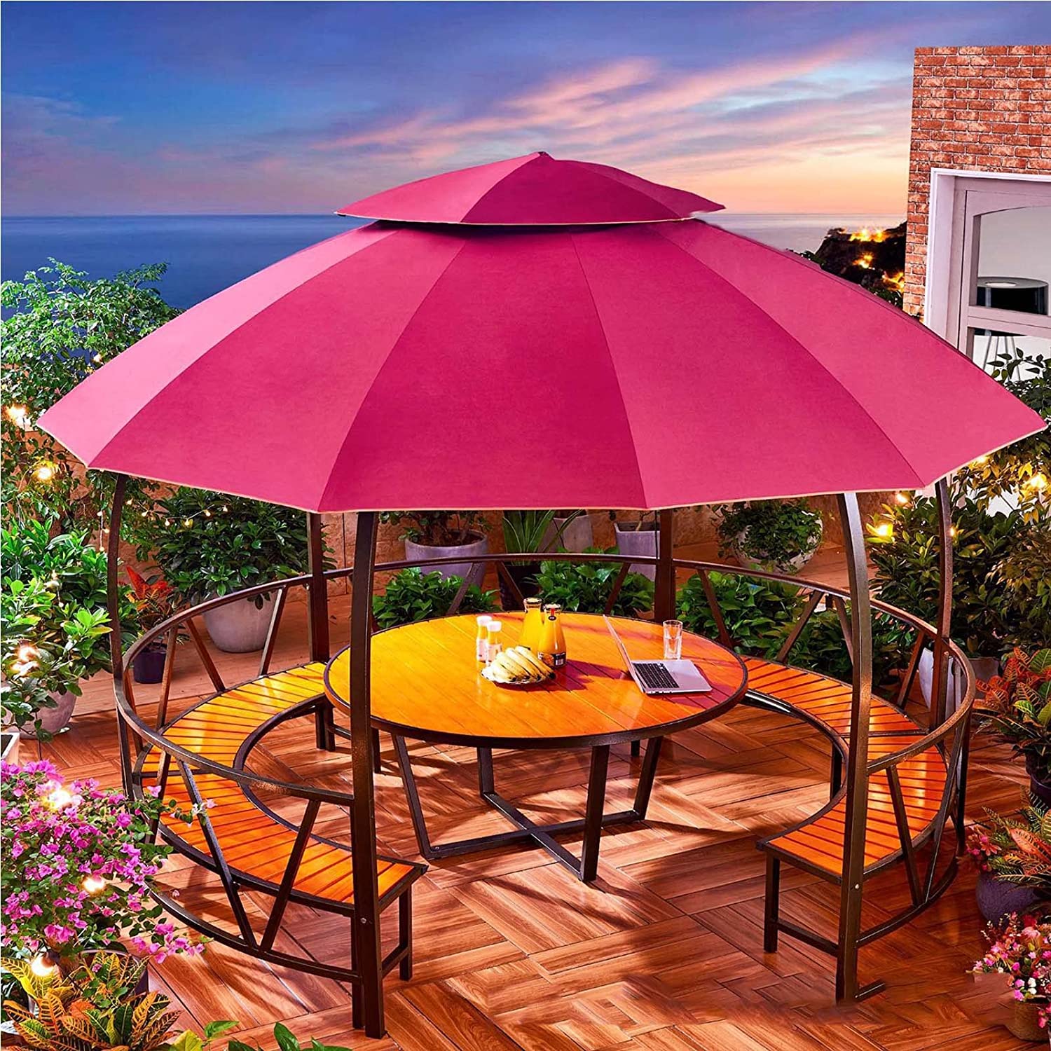Double Top Gazebos for Gardens