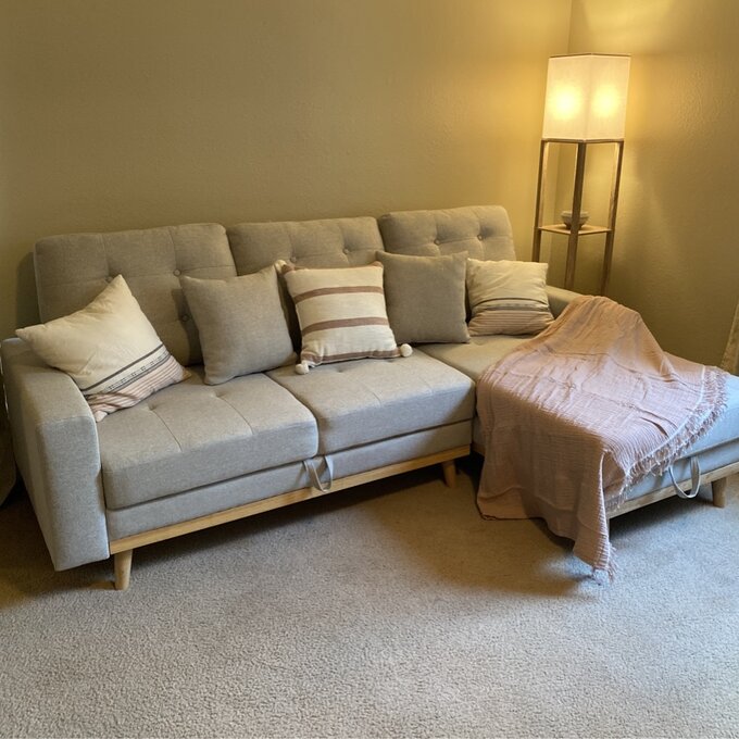 Jaheim 91'' Upholstered Sleeper Sofa