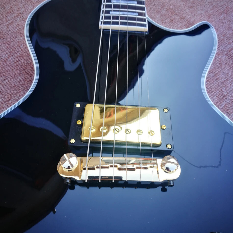 New Rosewood Fingerboard 6-String Black Single Pickup Electric Guitar