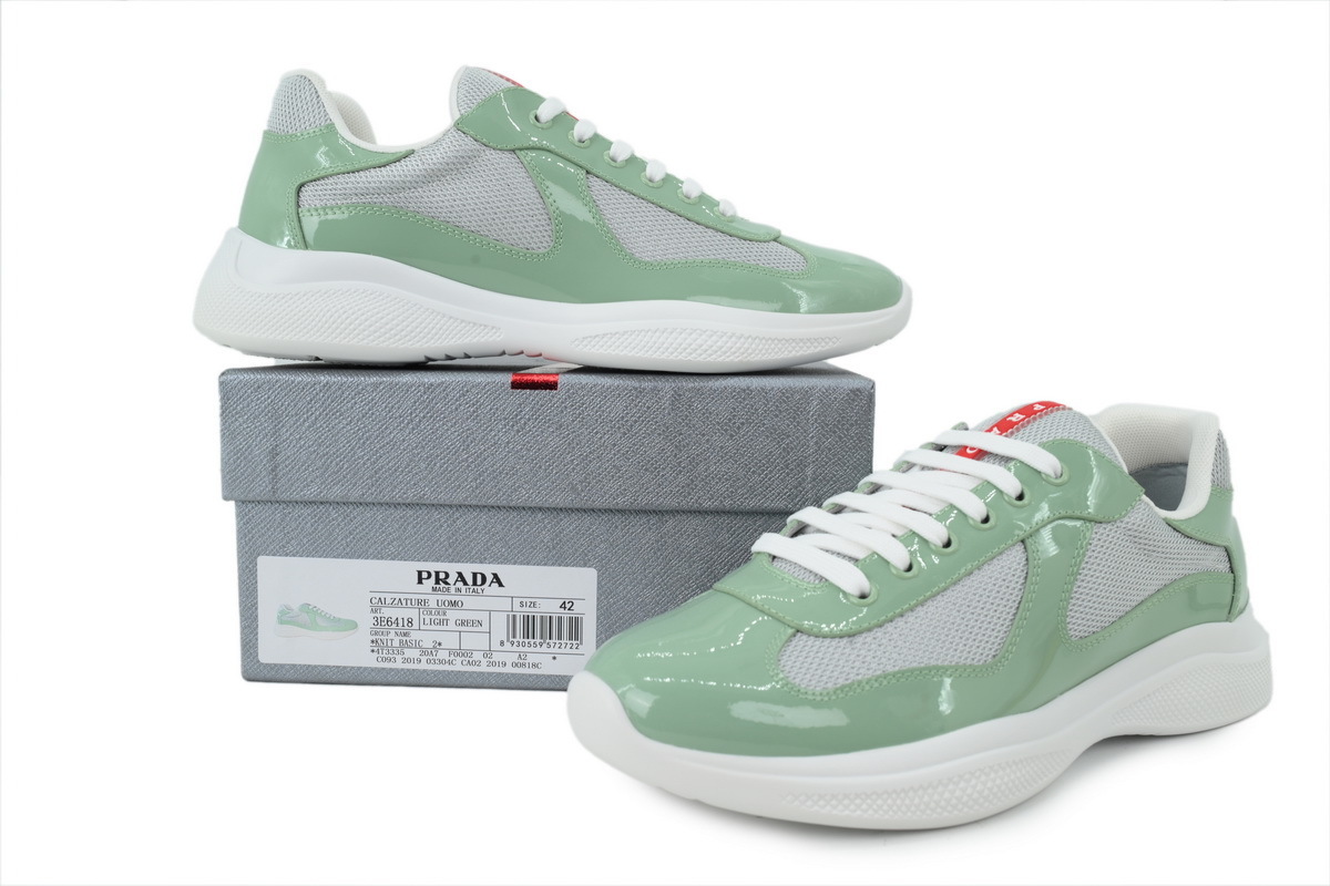 Prada America's Cup Sneakers Light Green