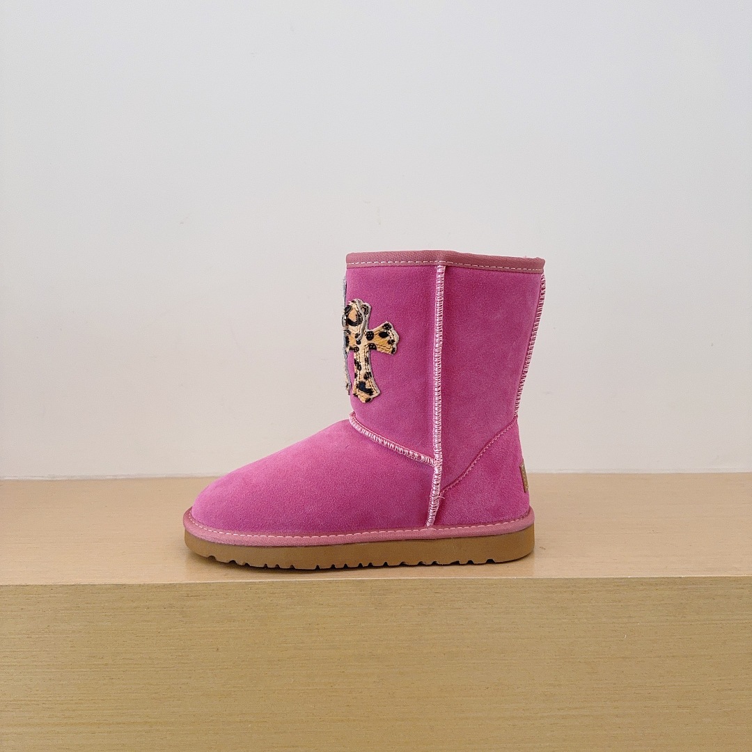 UGG x Chrome Hearts Leopard Classic Mini Boots - Kids