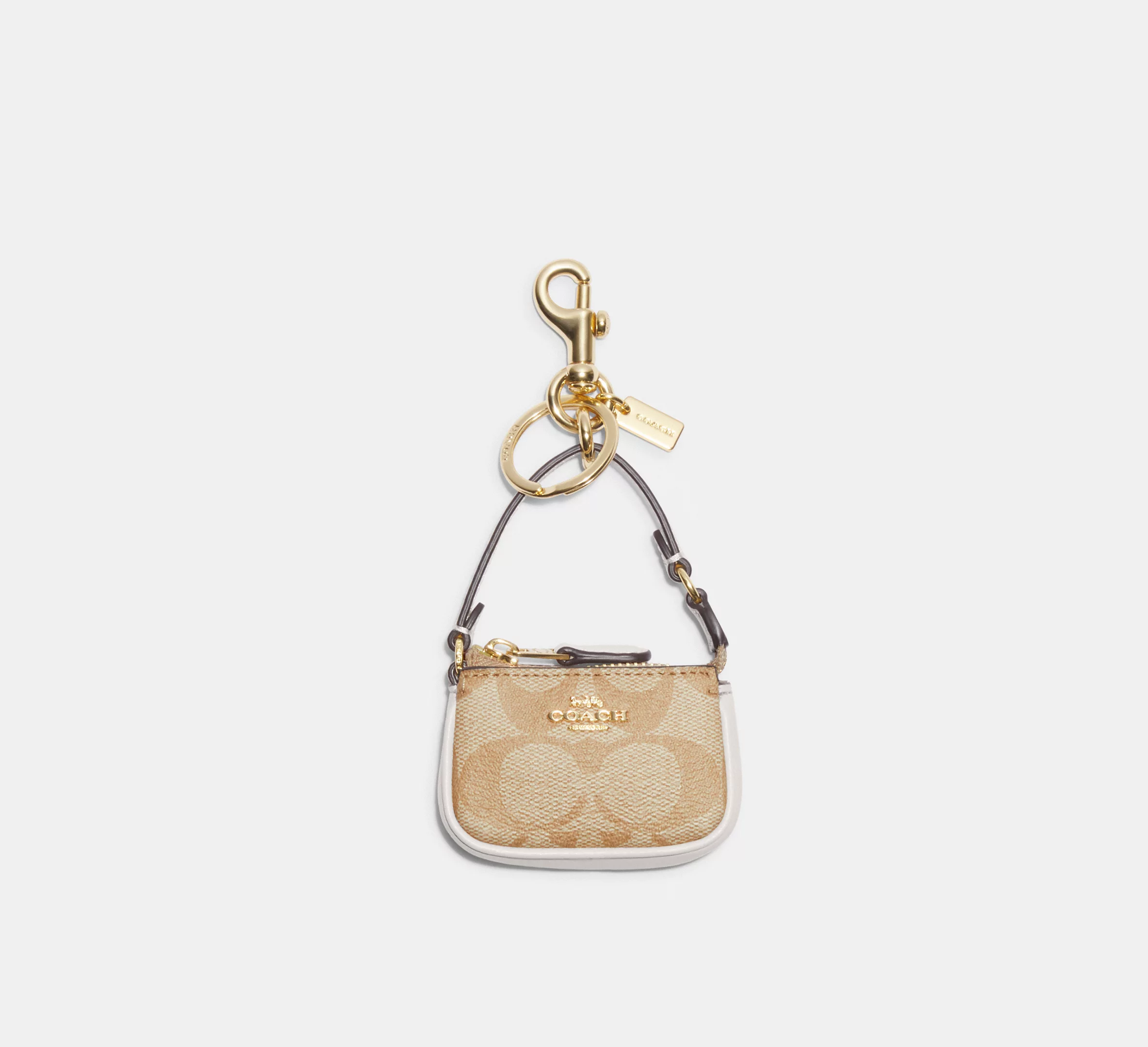 Mini Nolita Bag Charm In Signature Canvas