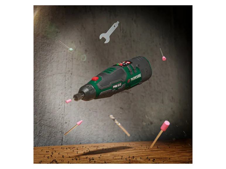 PARKSIDE® Perceuse-meuleuse de précision sans fil PFBS 12 C7, 12 V