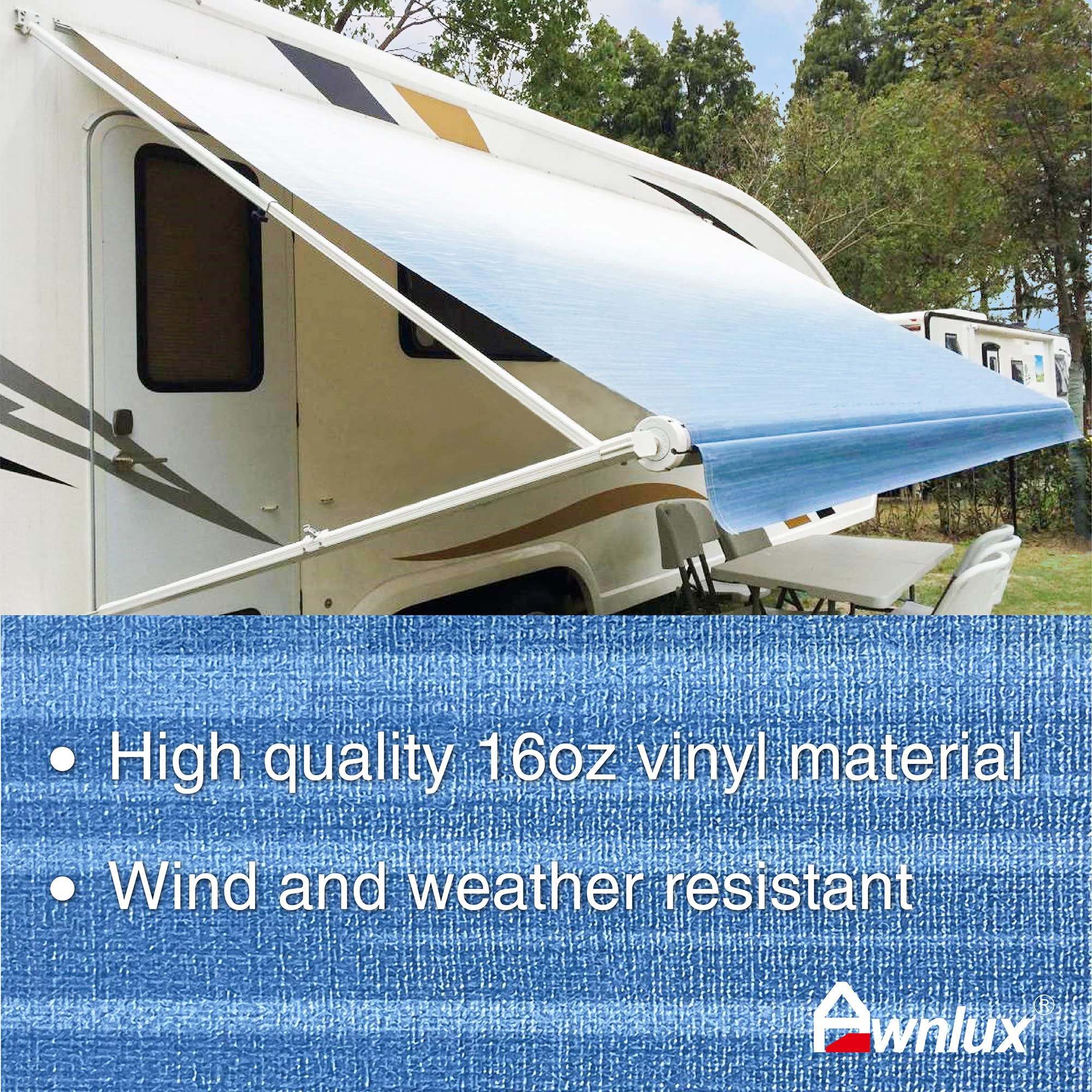 Manual Modular Retractable RV Awning Full Set Assemblies