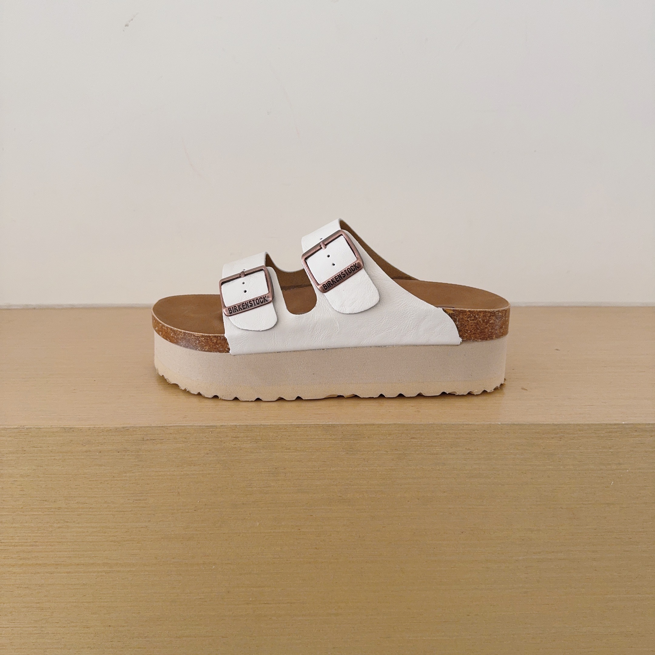 Platform 6 Cm Birken-Style Two-Strap Sandals