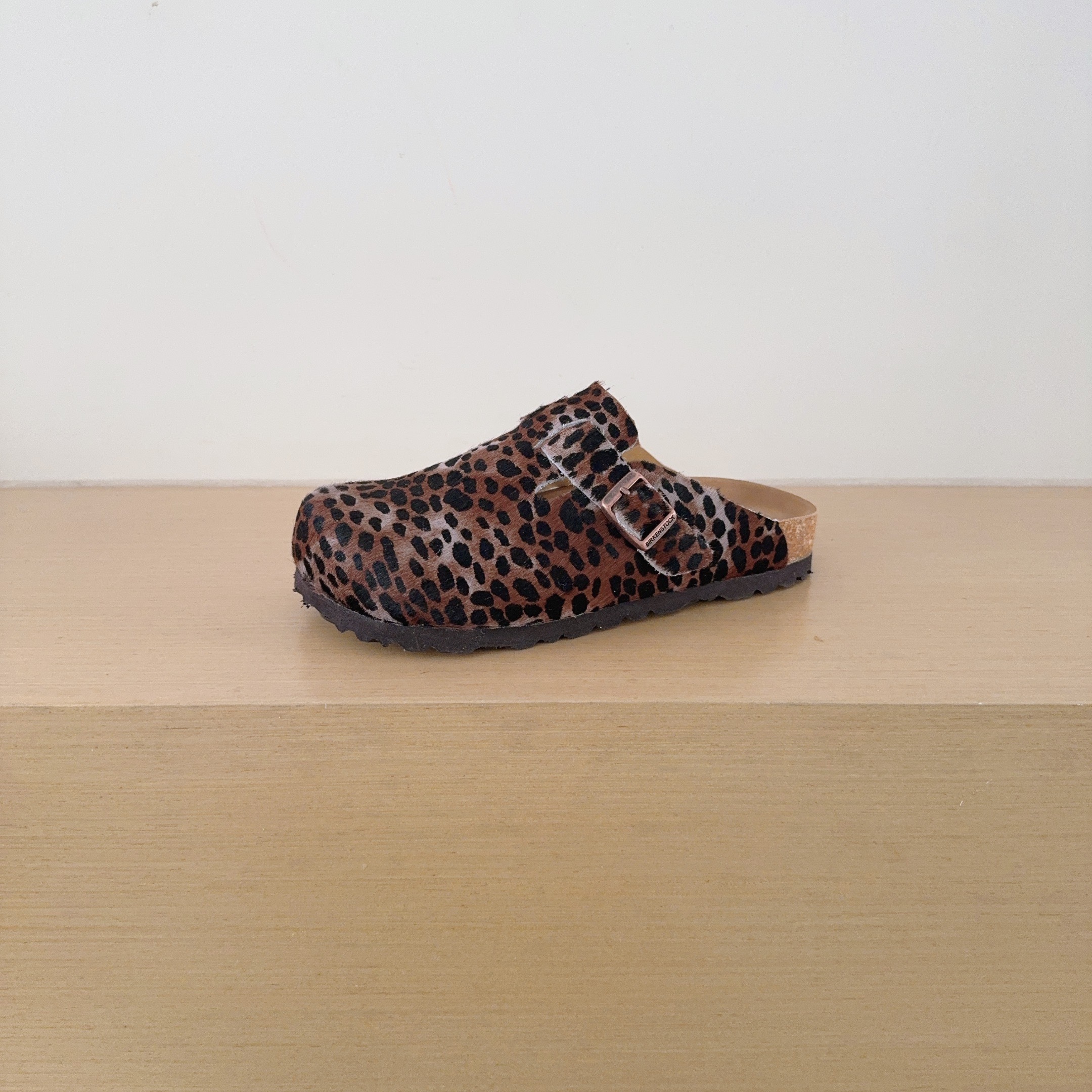 Leopard Print Birken-Style Clogs