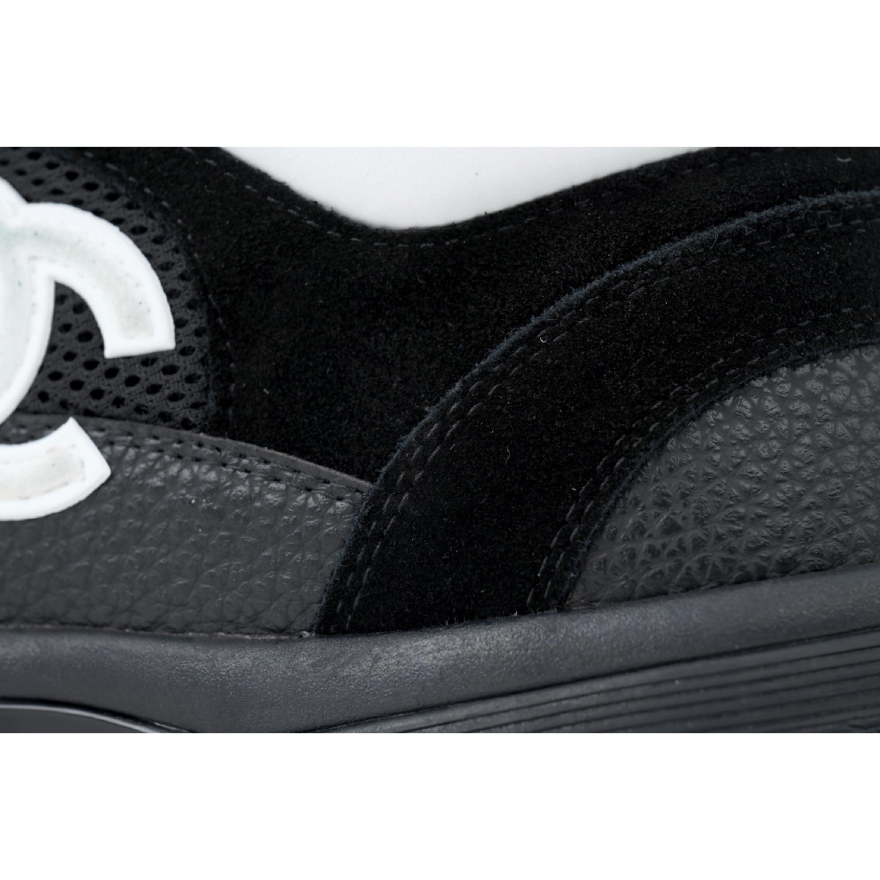 Chanel Low Top Trainer Black White
