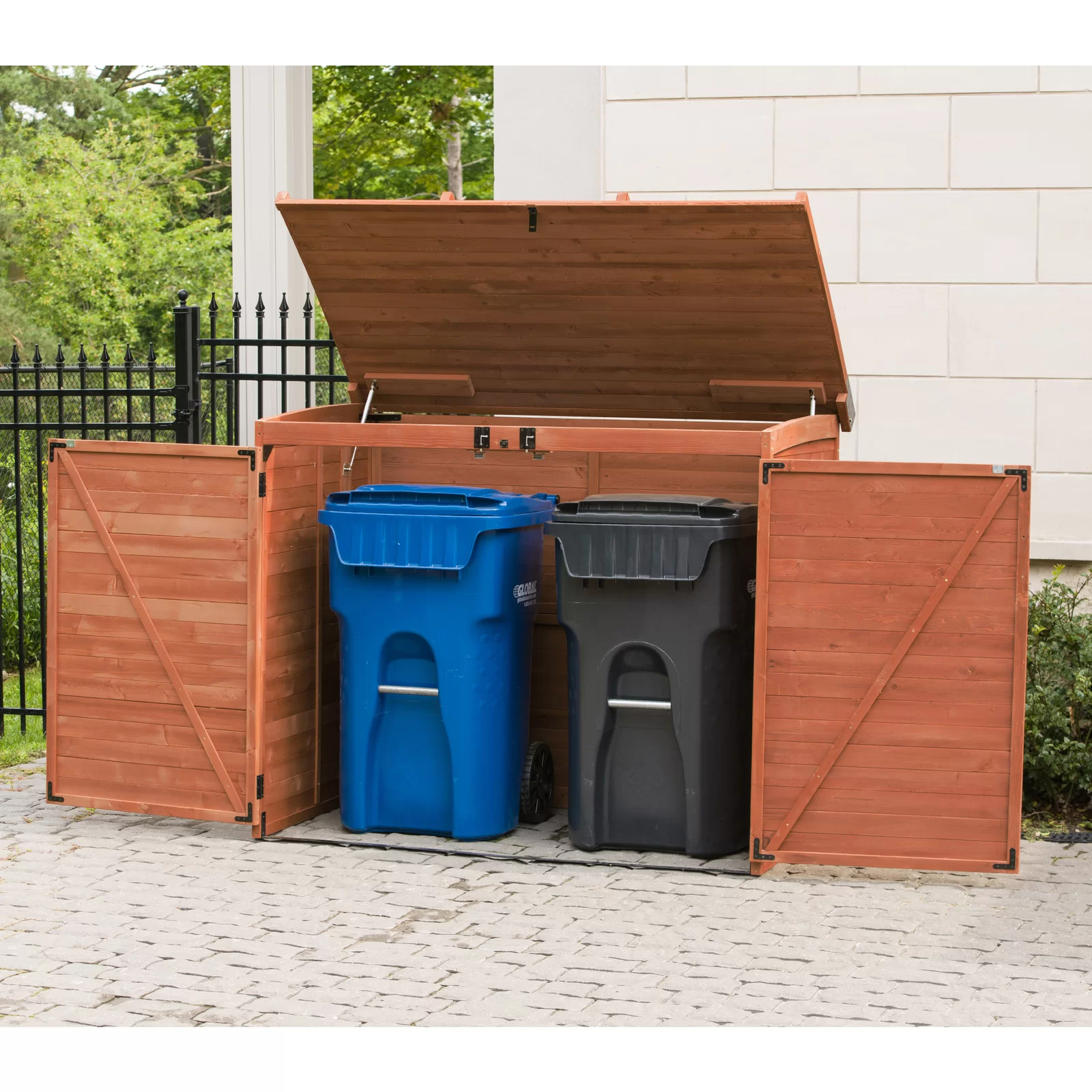 Large Horizontal Refuse Storage Shed