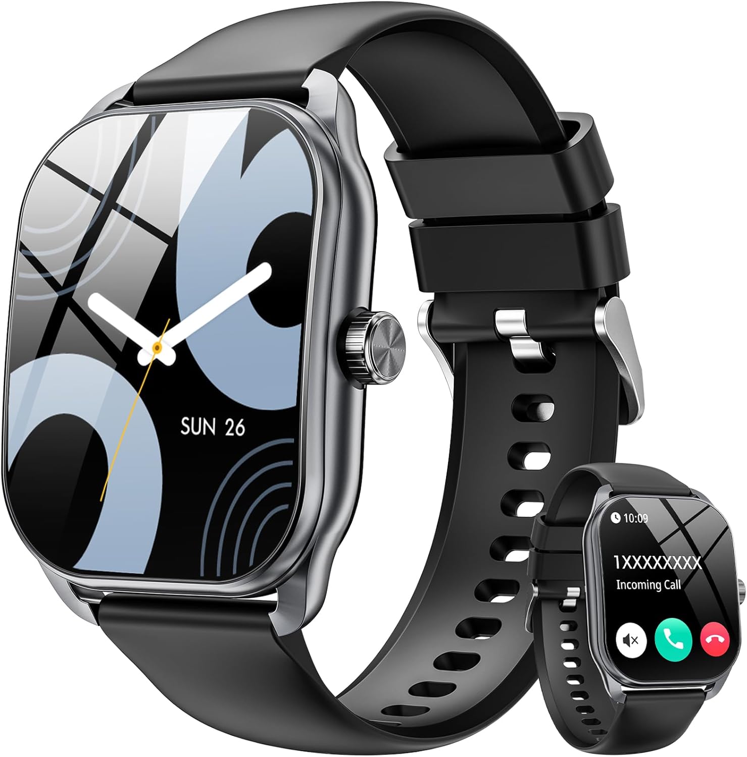 M40 chronograph watch in polished steel