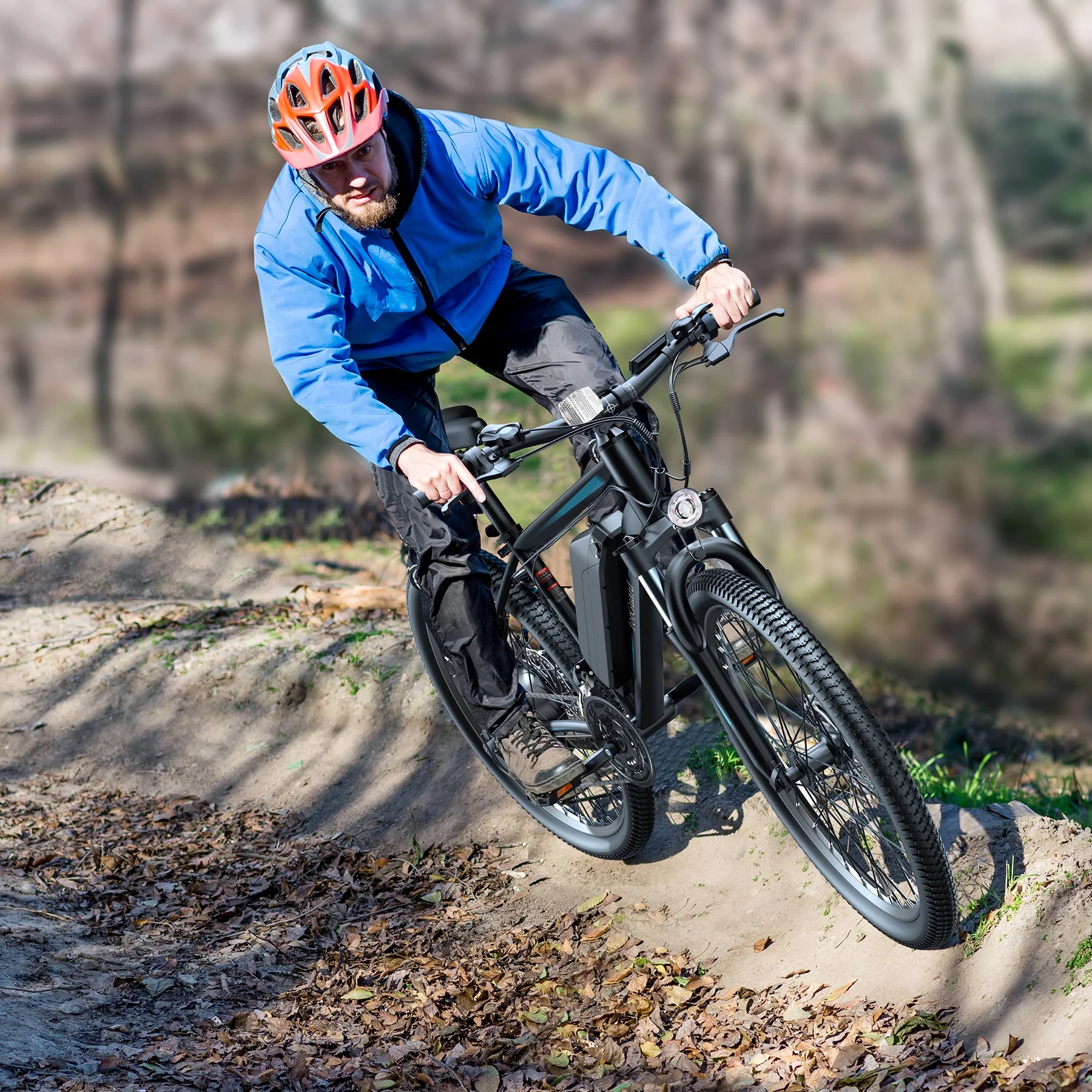 TotGuard 27.5in Electric Mountain Bike, 500W, 48V 10Ah