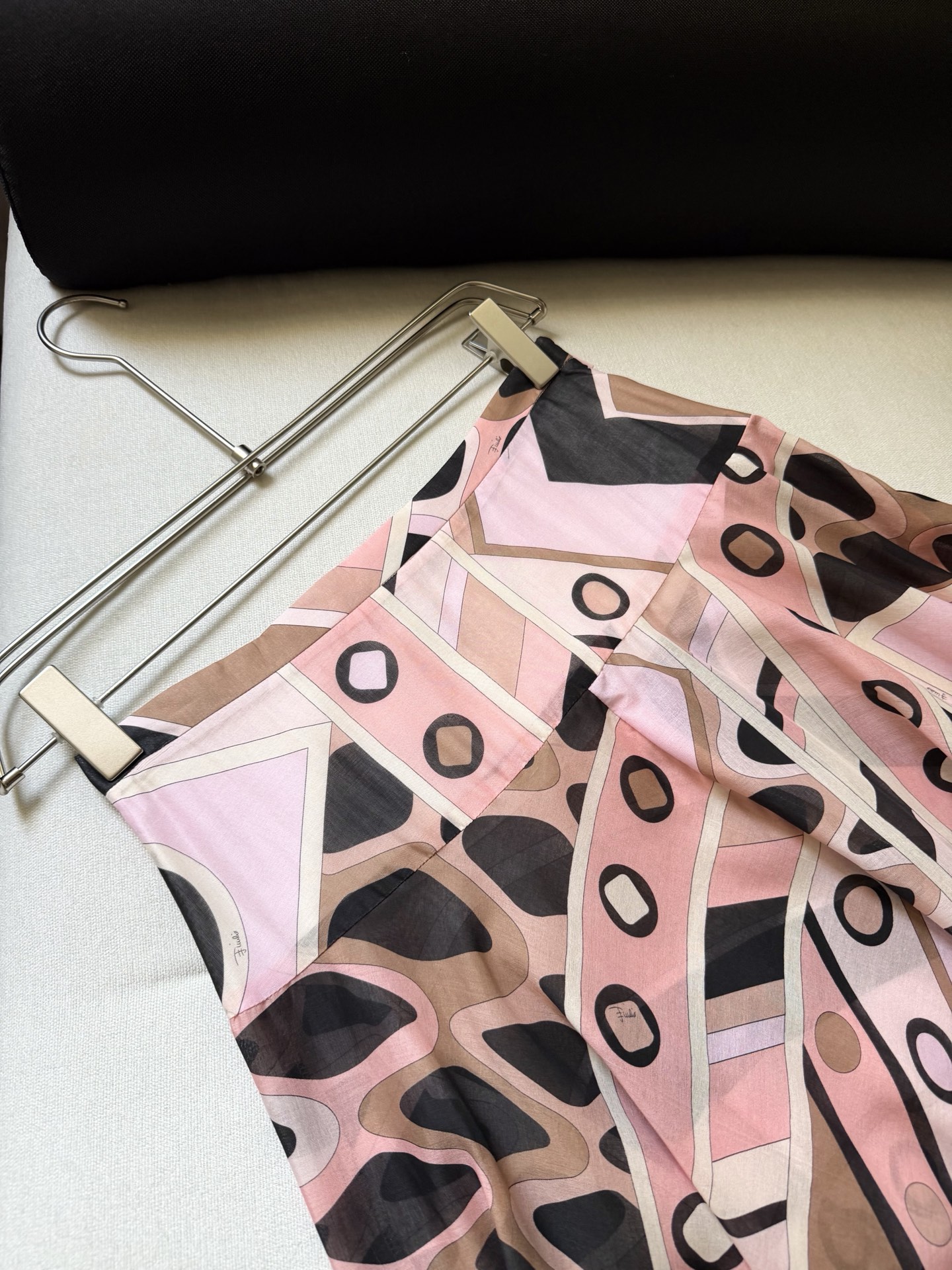 Emilio Pucci Vivara-Print Flared Maxi Skirt (High count cotton fabric)