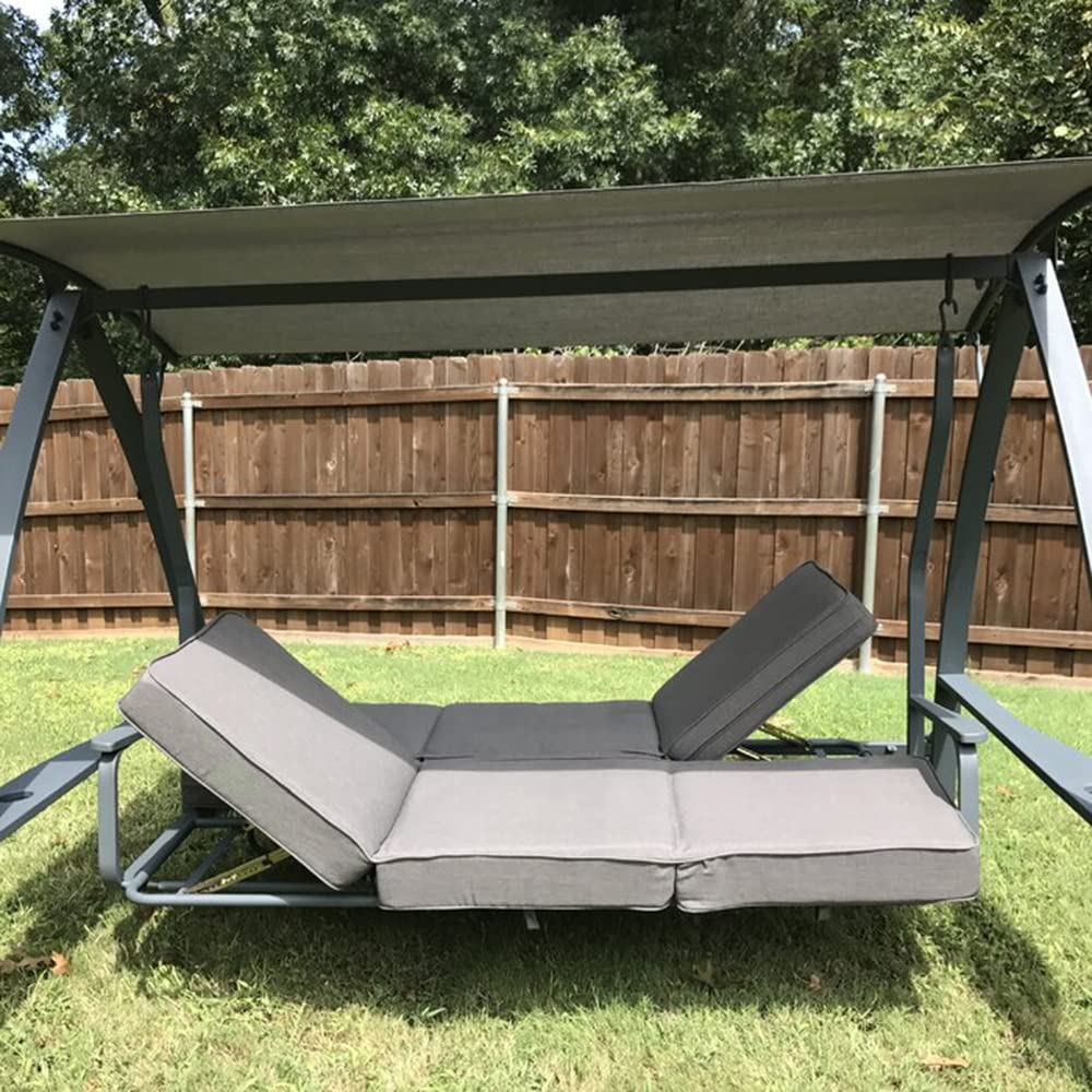 Patio Swinging Bench Chair 3-Seat Daybed Porch Swing Seater