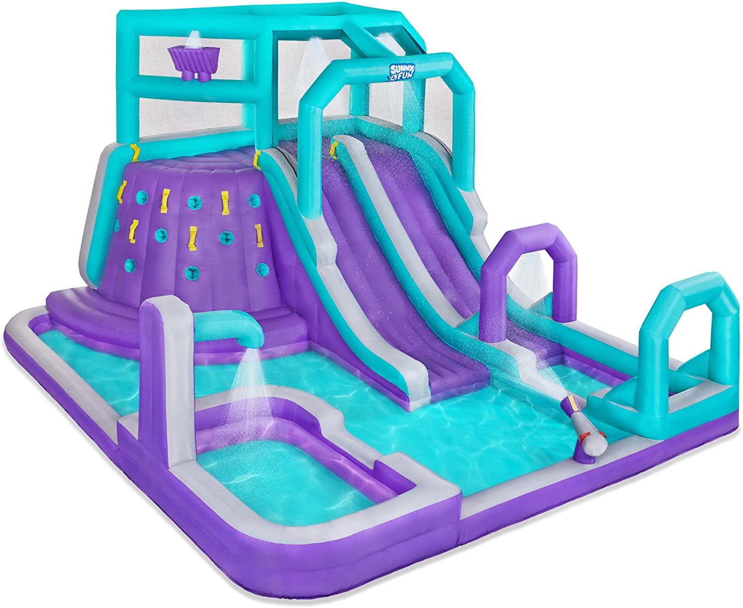 Inflatable Water Slide Park - Climbing Wall