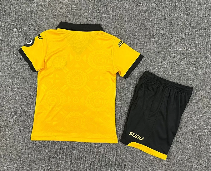 2025/26 Wolves Football Club Sudu Home Soccer Jersey Kids CBKJ KS