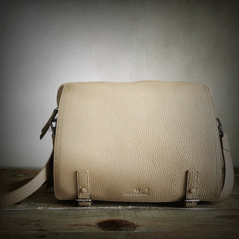 Genuine leather shoulder bag