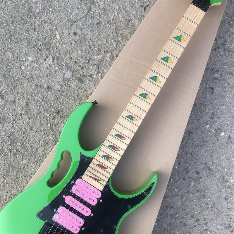 Hot Sale Guitar New Green 6-String Electric Guitar Pink Pickups Free Shipping