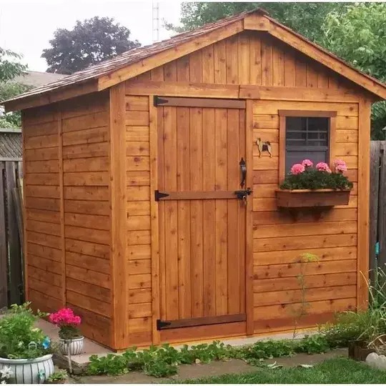 8 ft. W x 8 ft. D Wooden Storage Shed