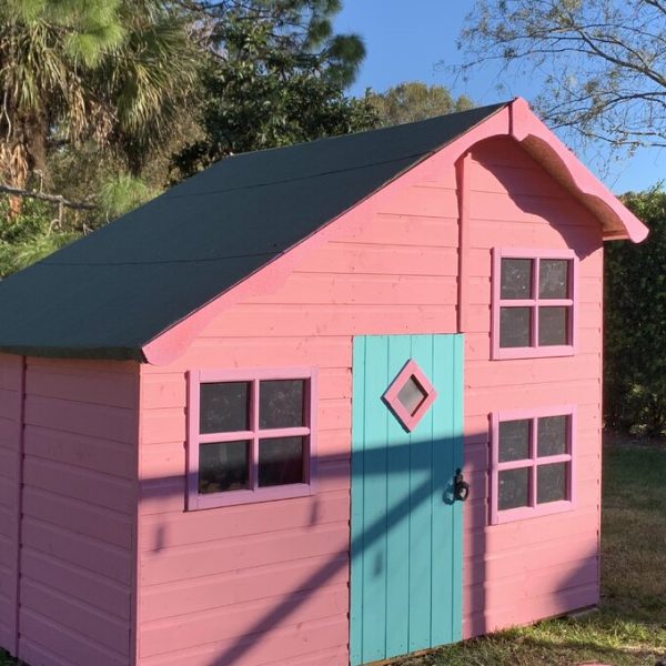 Swiss Cottage 7.71′ x 6.75′ Playhouse