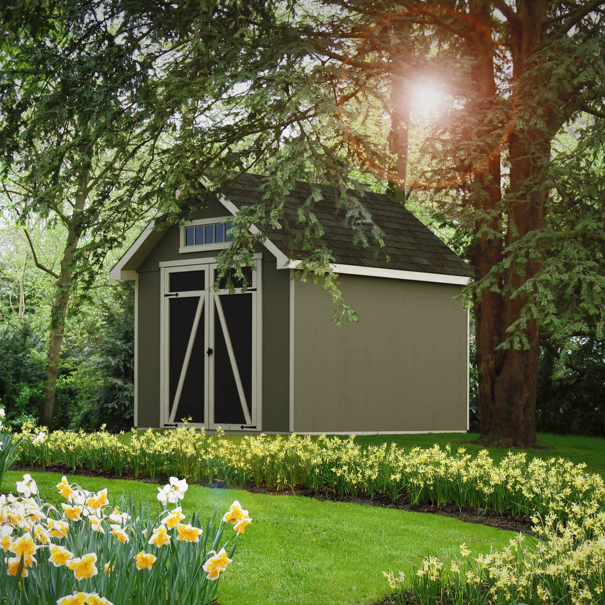 Trident 8x12 Do-it-Yourself Wooden Storage Shed