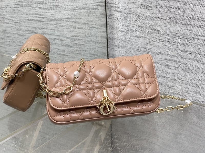 Dior Caro Shoulder Bag Blush Pink