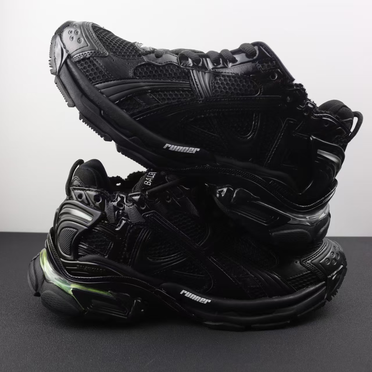 In Stock Balenciaga Runner Led Sneaker Black