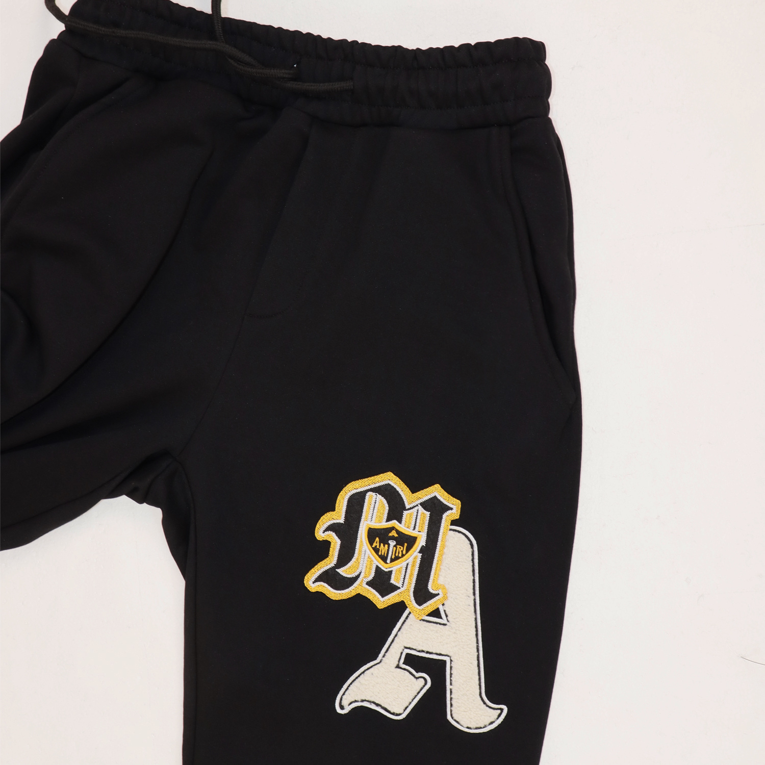 Amiri Varsity Patch Printed Sweatsuit Black