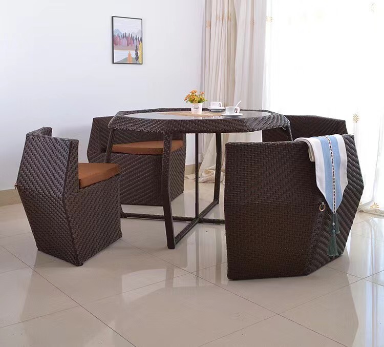Five-piece Set of Rattan Creative Furniture Rattan Chair Leisure