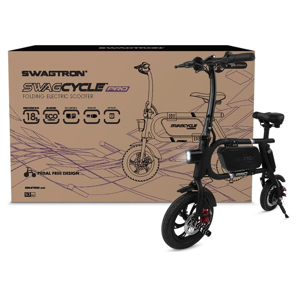 Swagtron Swagcycle Pro Pedal-Free Electric Scooter