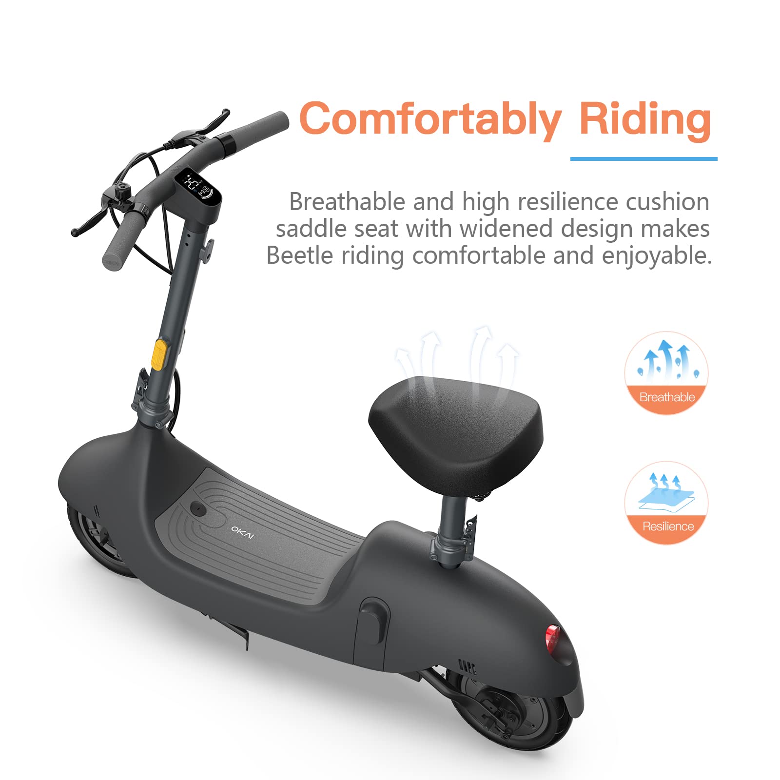 Electric Scooter with Seat