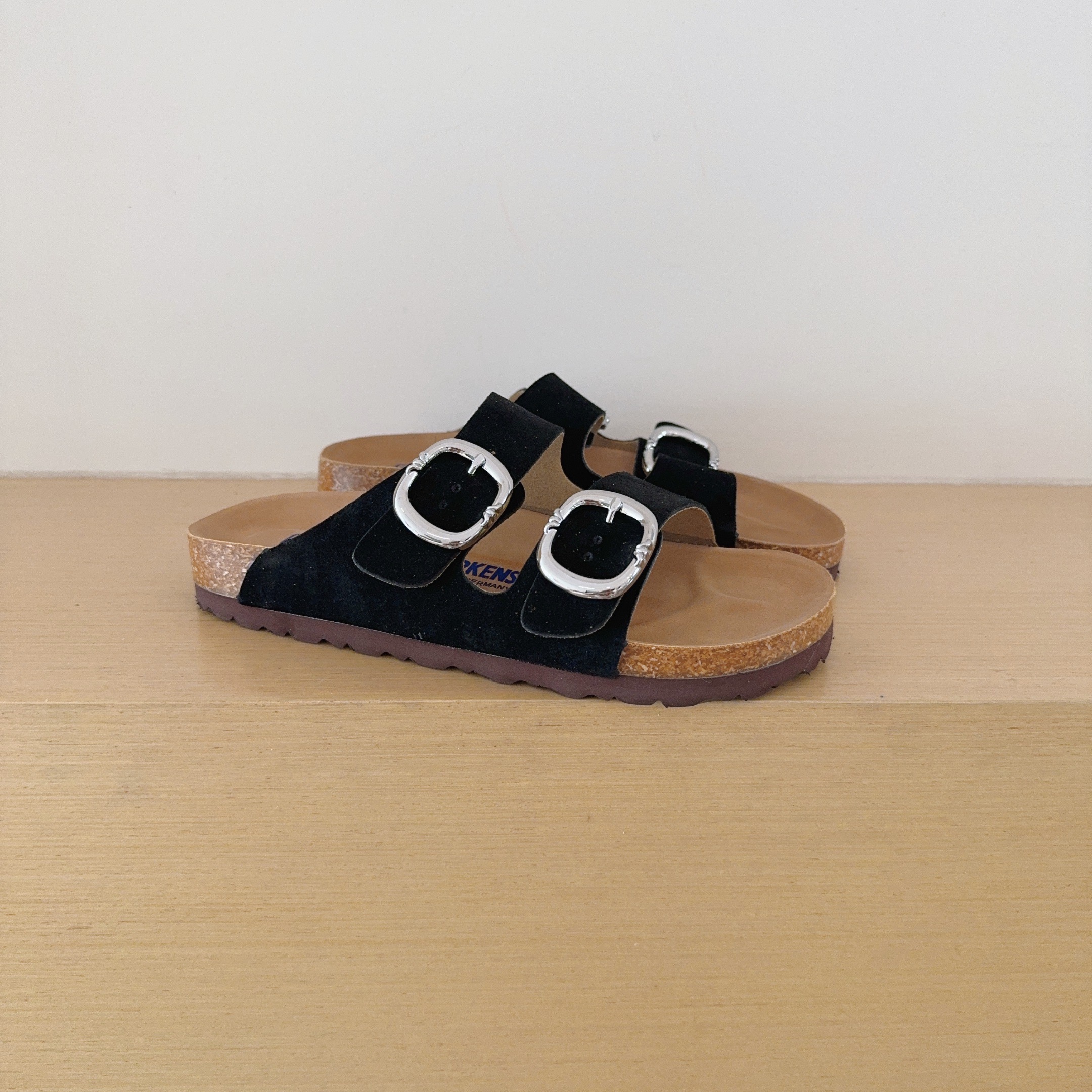Birken-Style Two-Strap Sandals Cross Motif Collaboration Series