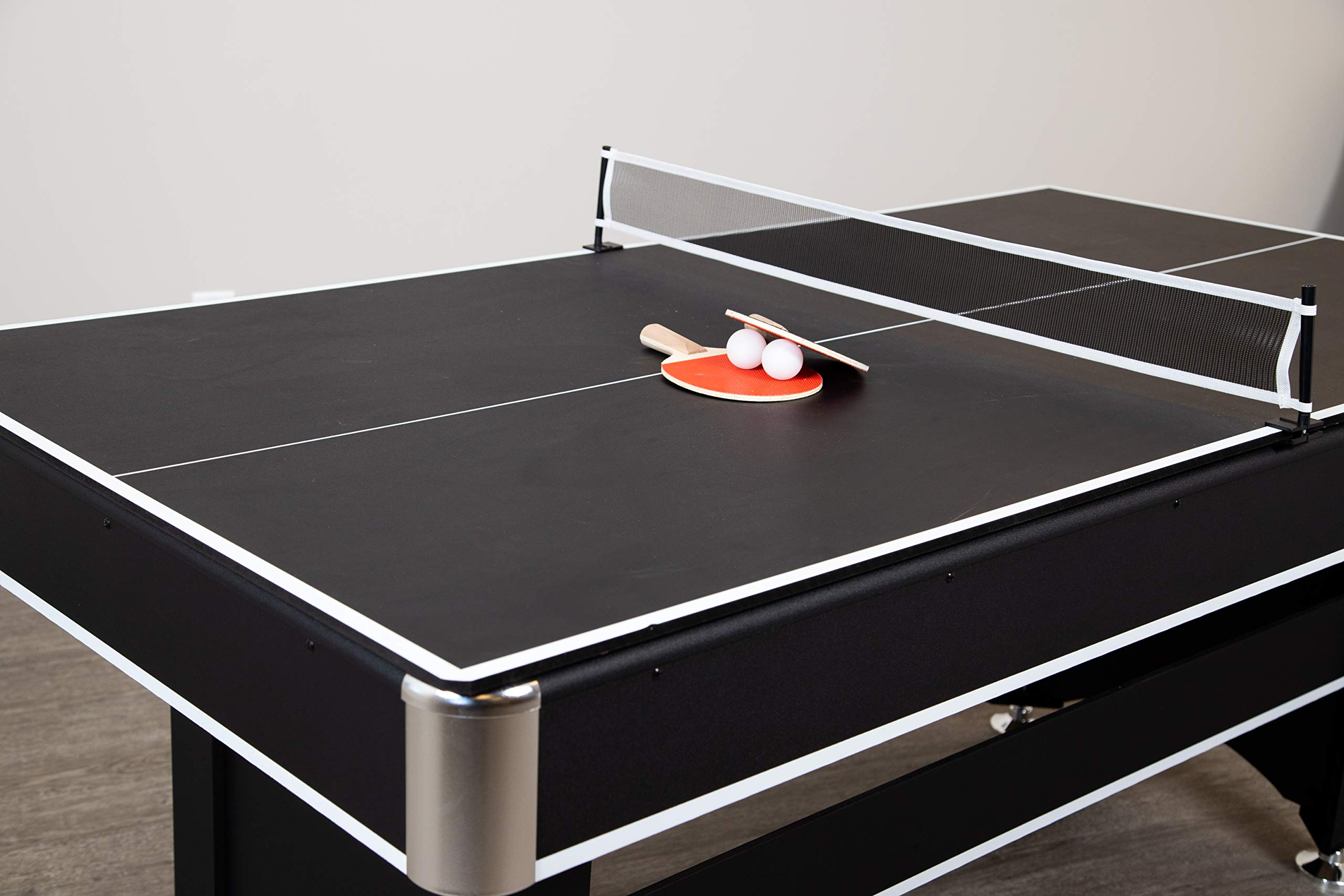 6-Ft Pool & Table Tennis Multigame Table for Family Recreation