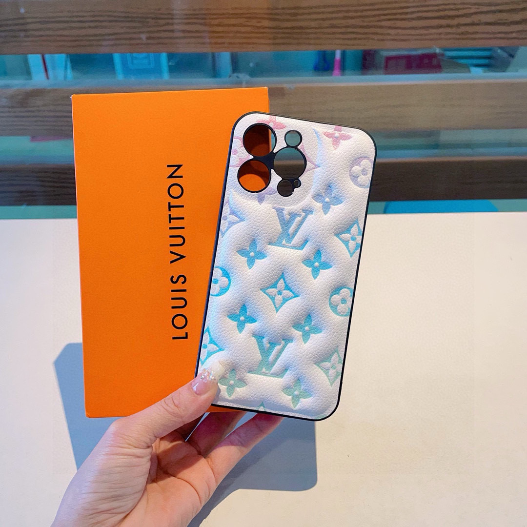 Louis Vuitton Pastel Embossed Monogram Luxury Phone Case