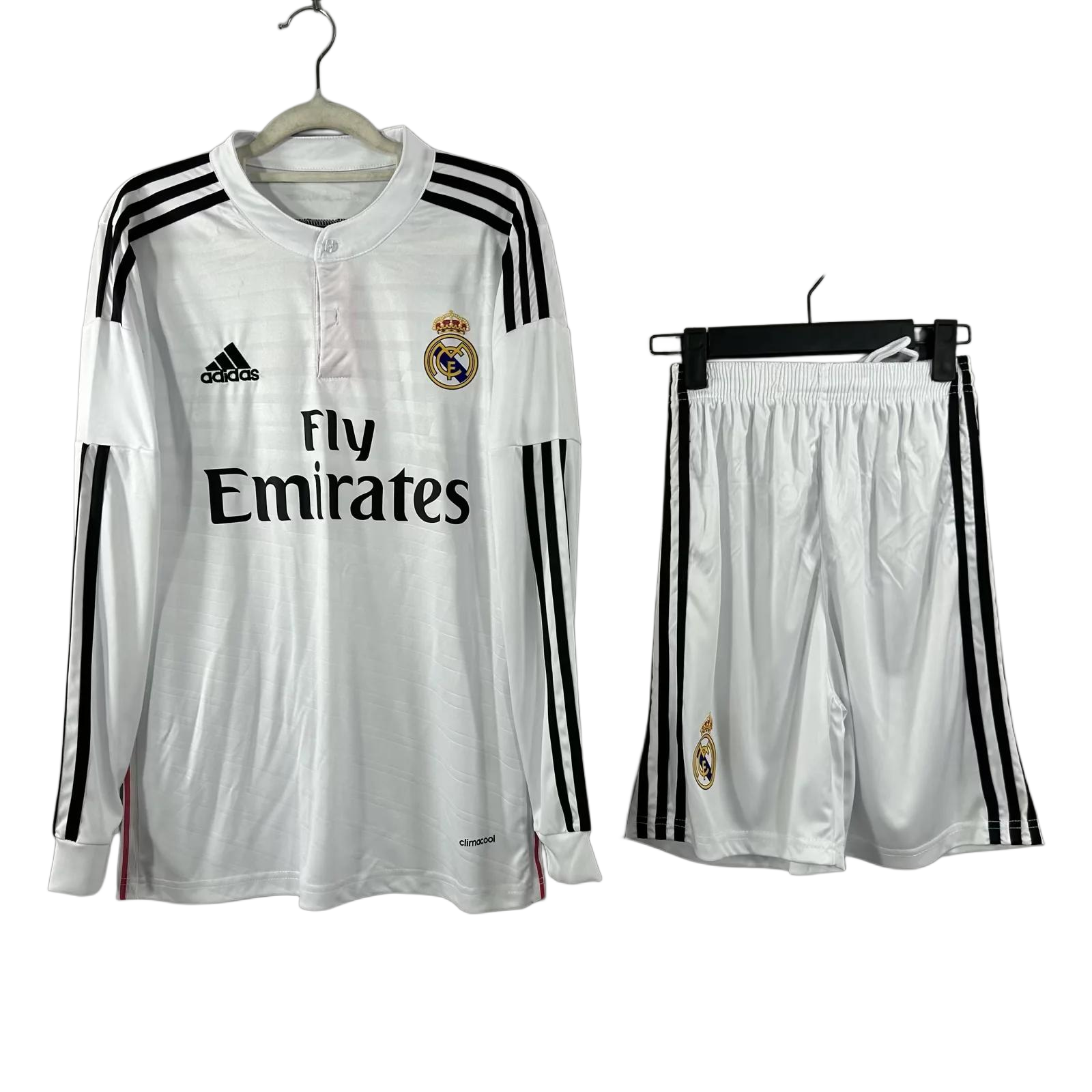 Retro Real Madrid 14/15 Home Jersey Long Sleeves S-XXL