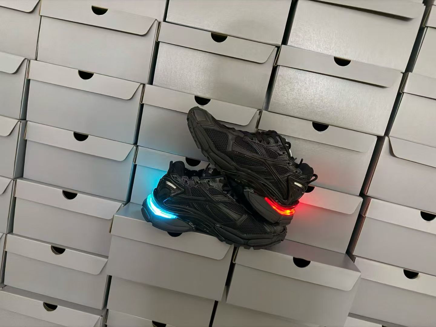 In Stock Balenciaga Runner Led Sneaker Black