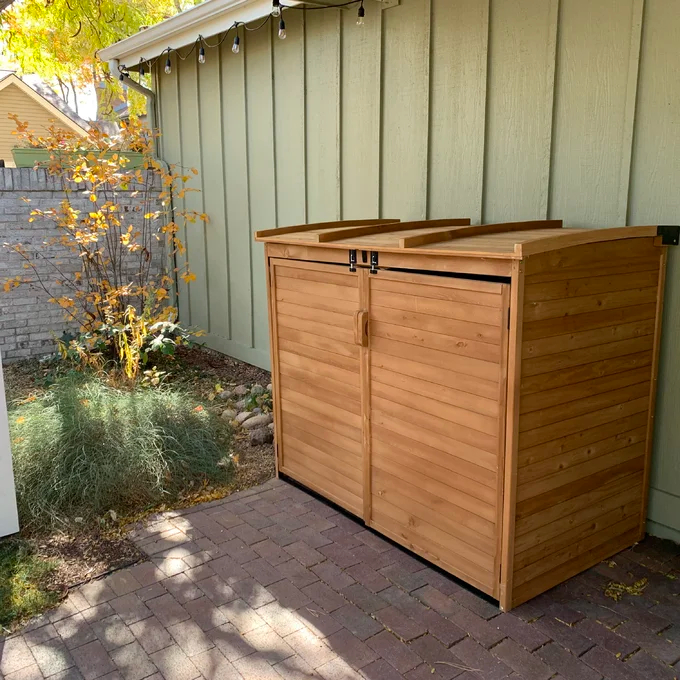 Large Horizontal Refuse Storage Shed
